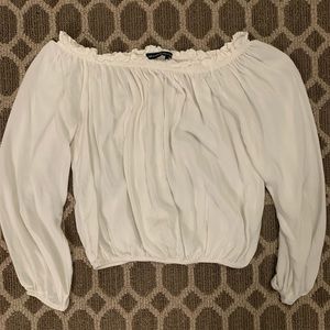 Brandy Melville white off the shoulder top